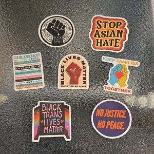 Social Justice Sticker Set - Bag #56 - Set of 7 - NWOT